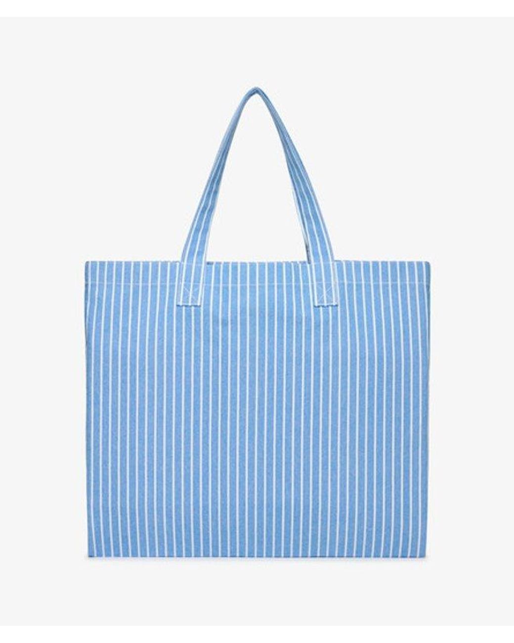 Superdry Blue & Co Oxford Stripe Tote Bag