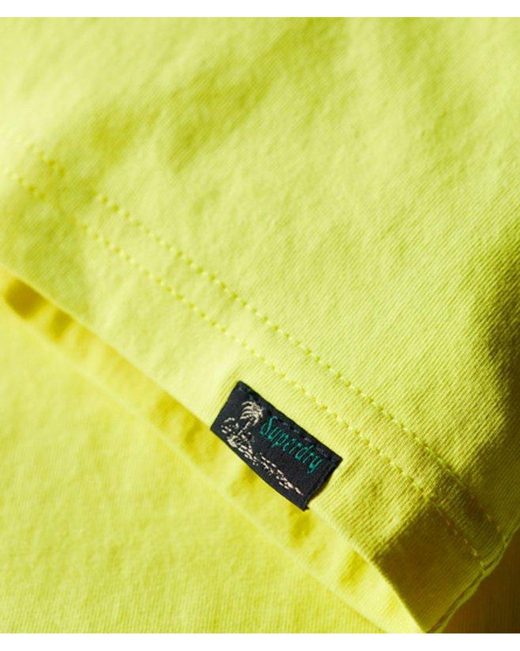 Superdry Yellow & Co Neon Vintage Logo T-shirt for men