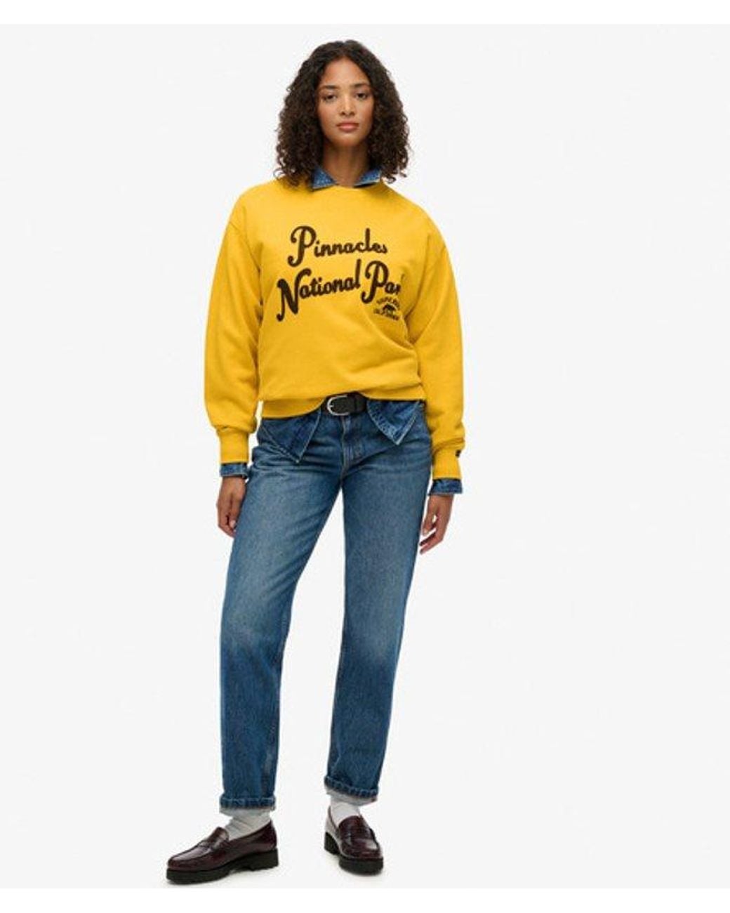 Superdry Yellow & Co Lo-fi Outdoor Loose Sweatshirt