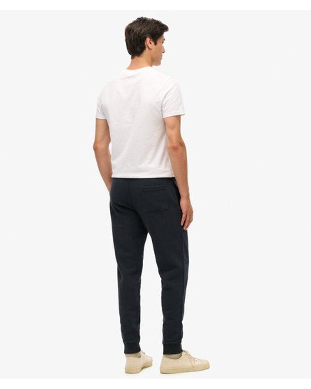 Superdry White Classic Vintage Logo Graphic Jogger for men