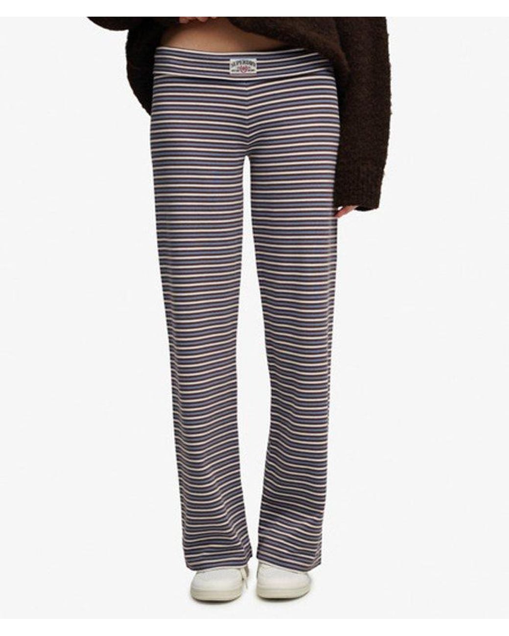 Superdry Athletic Essentials Jerseybroek Slanke Pasvorm in het Black