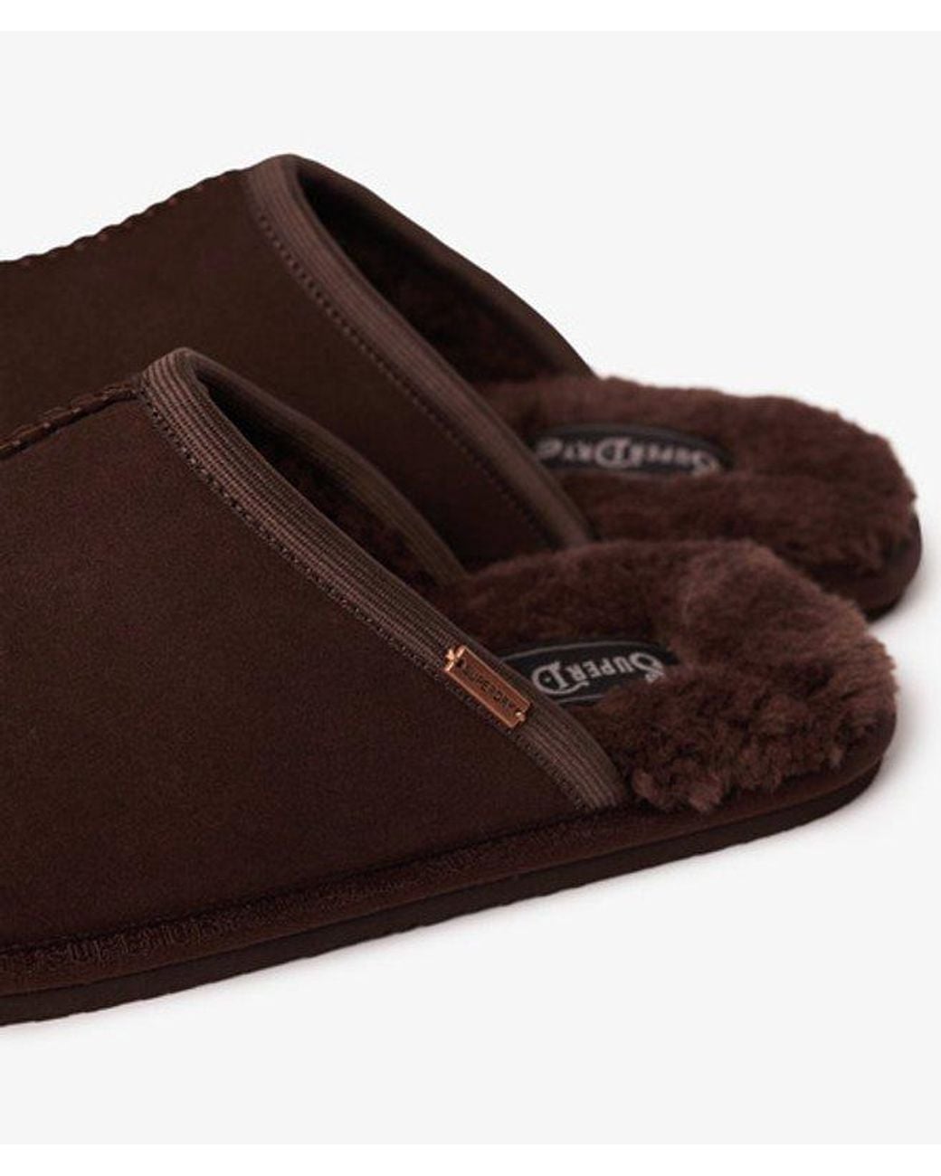 Superdry Brown Mule Slipper for men