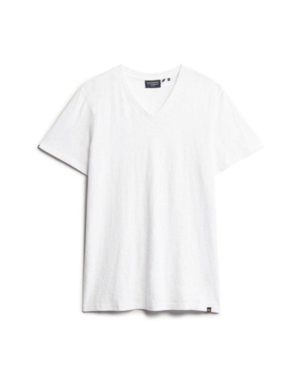 Superdry White & Co V-neck Slub Short Sleeve T-shirt for men