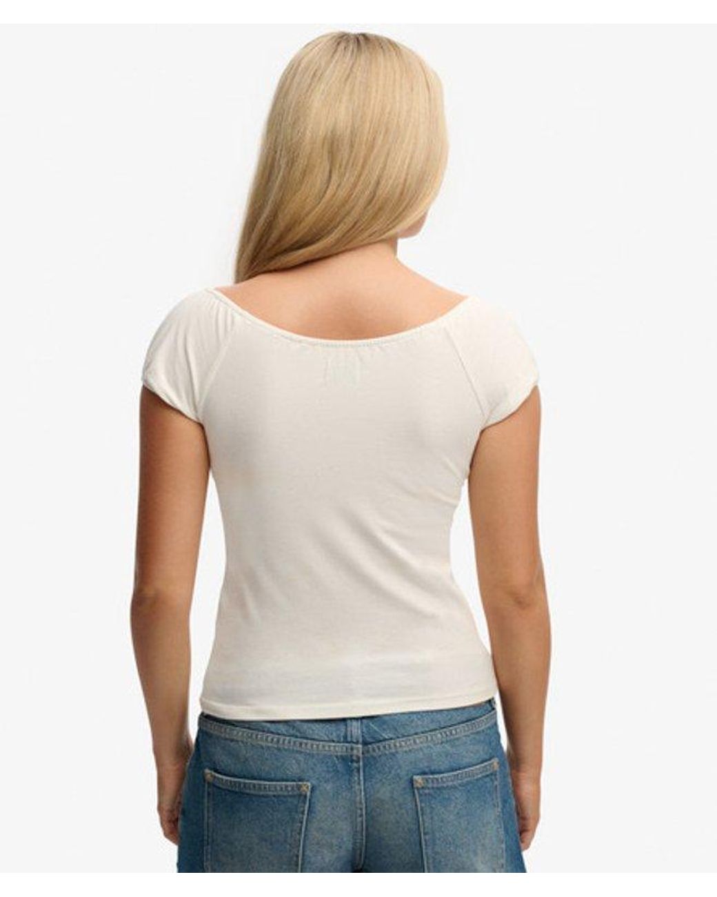 Superdry White & Co Athletic Essentials Ruched Top