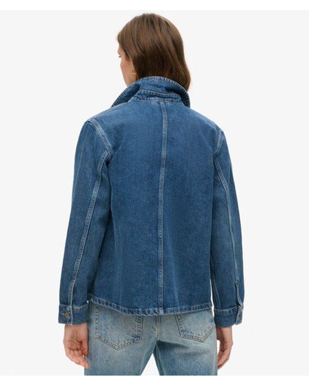 Superdry Blue Denim Chore Jacket