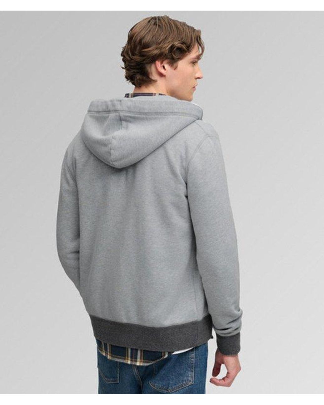 Superdry Gray & Co . Zip Through Hoodie for men