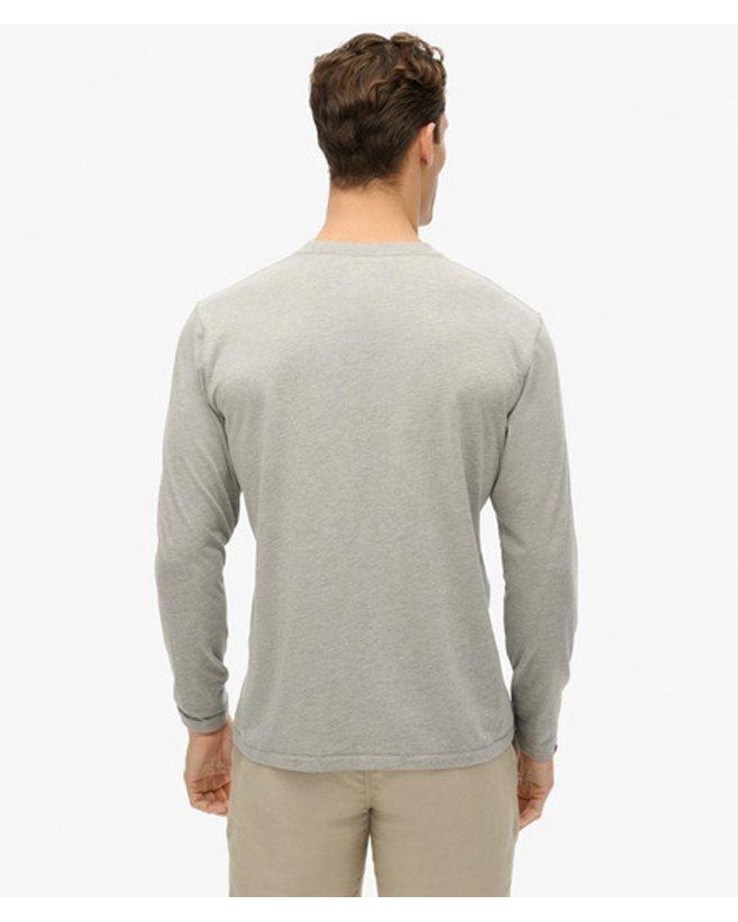Superdry Gray & Co Athletic Essentials Long Sleeve Top for men
