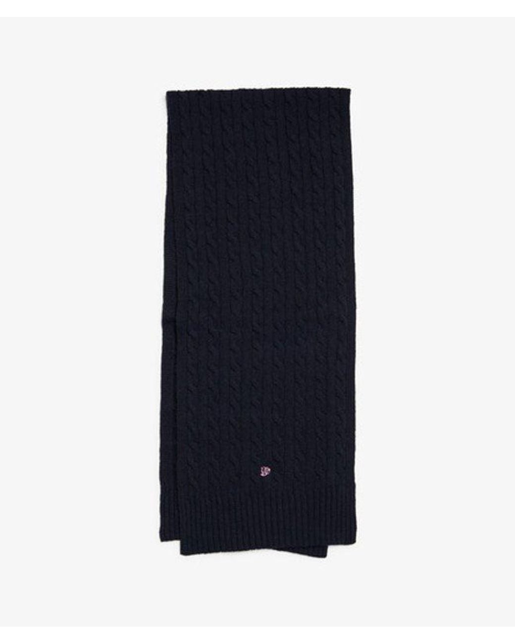 Superdry Blue & Co Premium Cable Knit Scarf