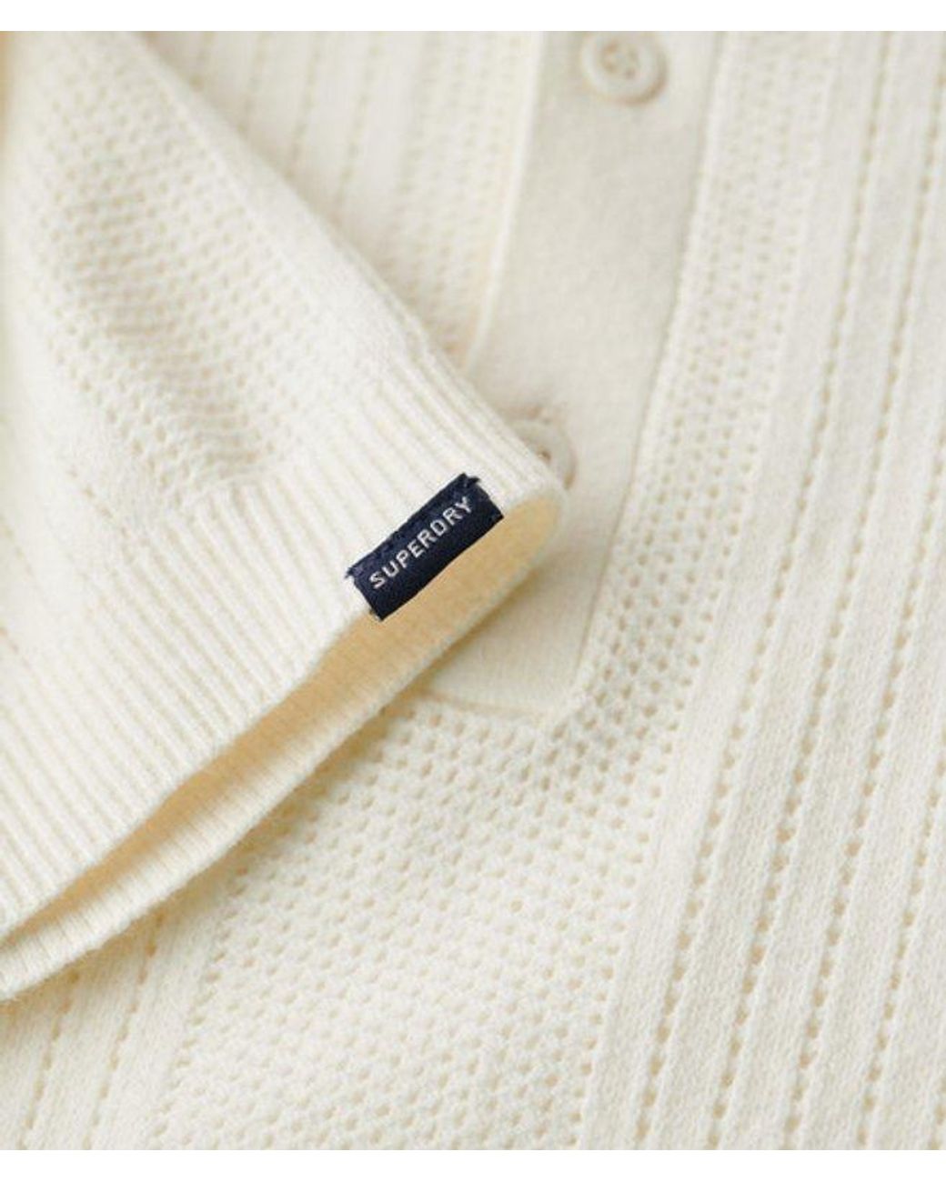 Superdry White & Co Short Sleeve Knitted Polo Shirt for men