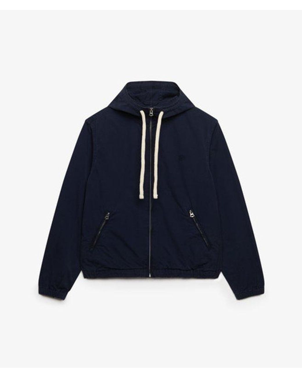Superdry Blue & Co Hooded Washed Twill Jacket