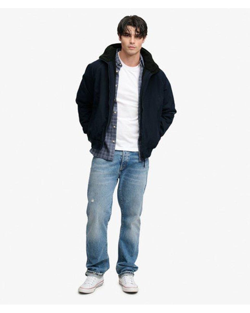 Superdry Blue & Co City Fleece Lined Jacket for men