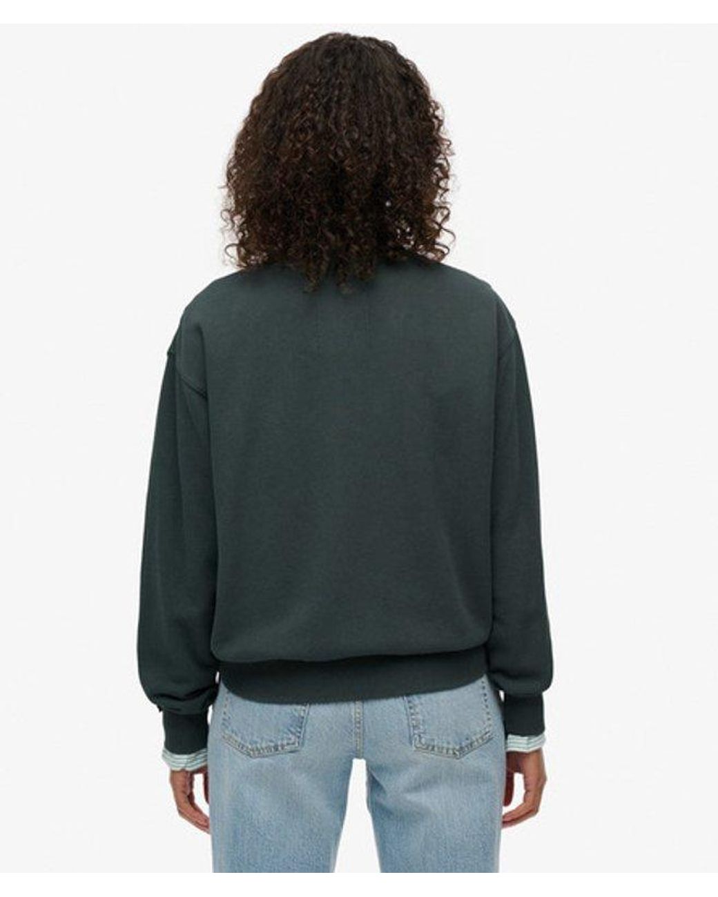 Superdry Green Lo-Fi Outdoor Loose Sweatshirt