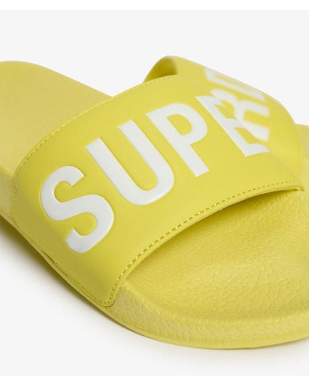 Superdry Yellow & Co Pool Sliders