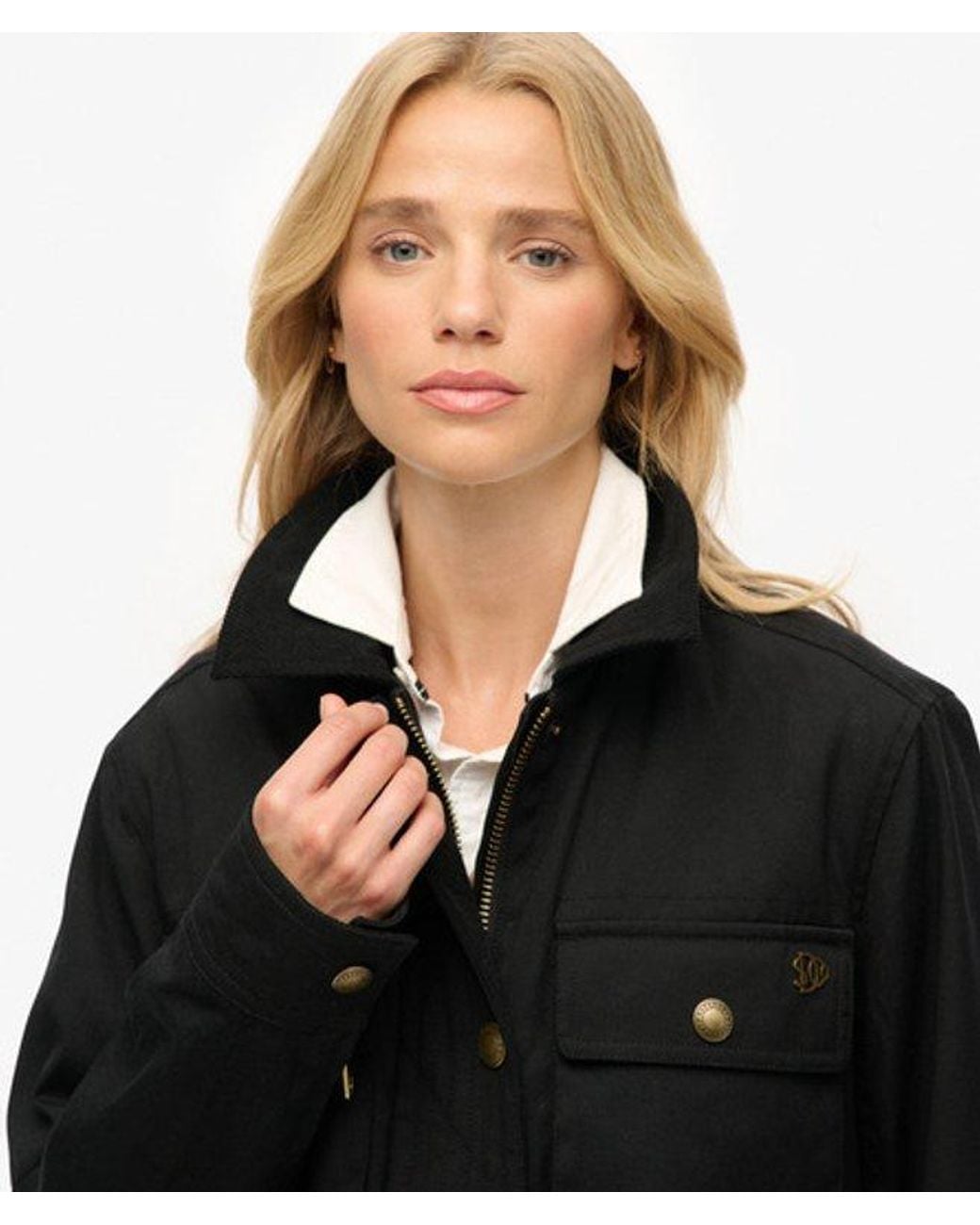 Superdry Black Wax Jacket