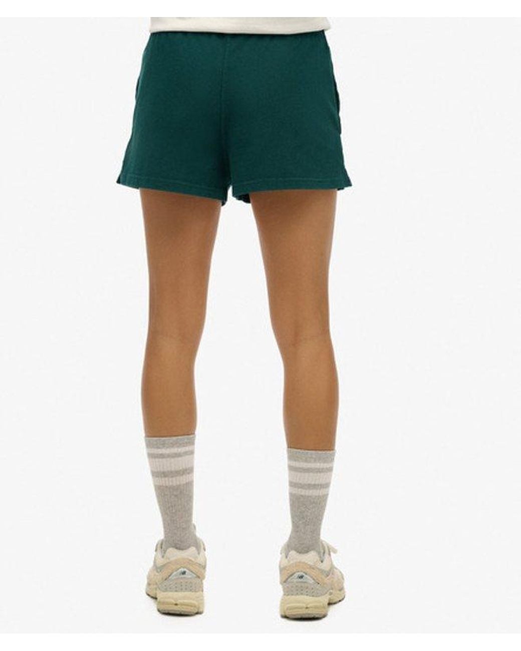 Superdry Green Athletic Essentials Graphic Shorts