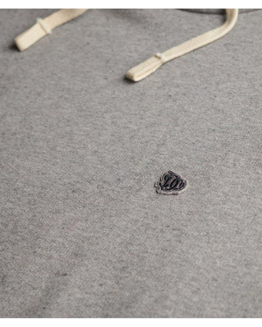 Superdry Gray & Co Monogram Embroidered Hoodie for men