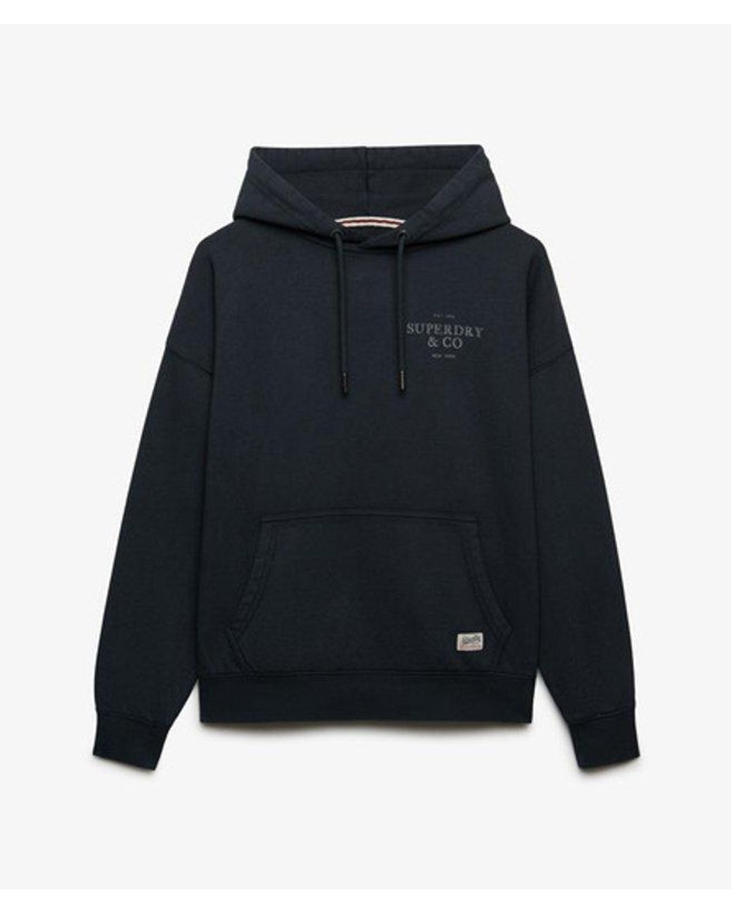 Superdry Black & Co Luxe Casual Relaxed Hoodie