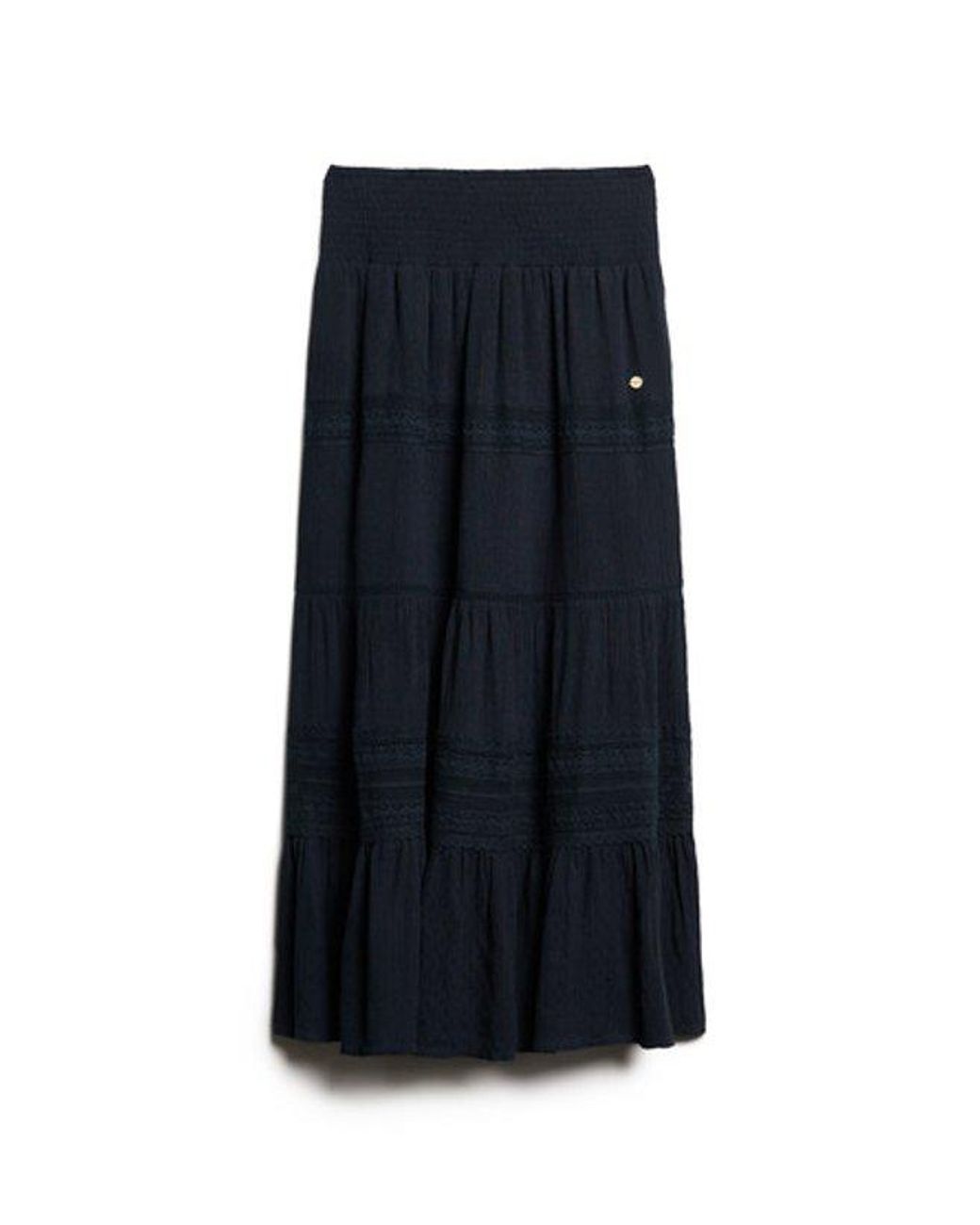 Superdry Ibiza Maxi Rok in het Blue