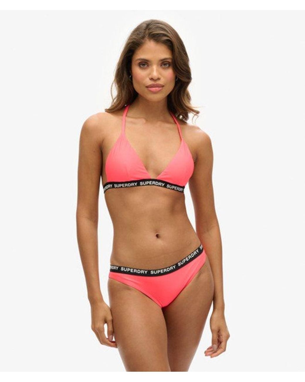 Superdry Red & Co Elastic Classic Bikini Bottom