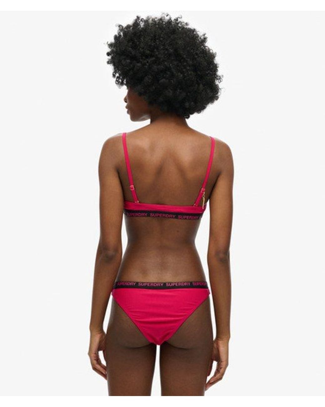 Superdry Red & Co Ladies Elastic Cheeky Bikini Briefs