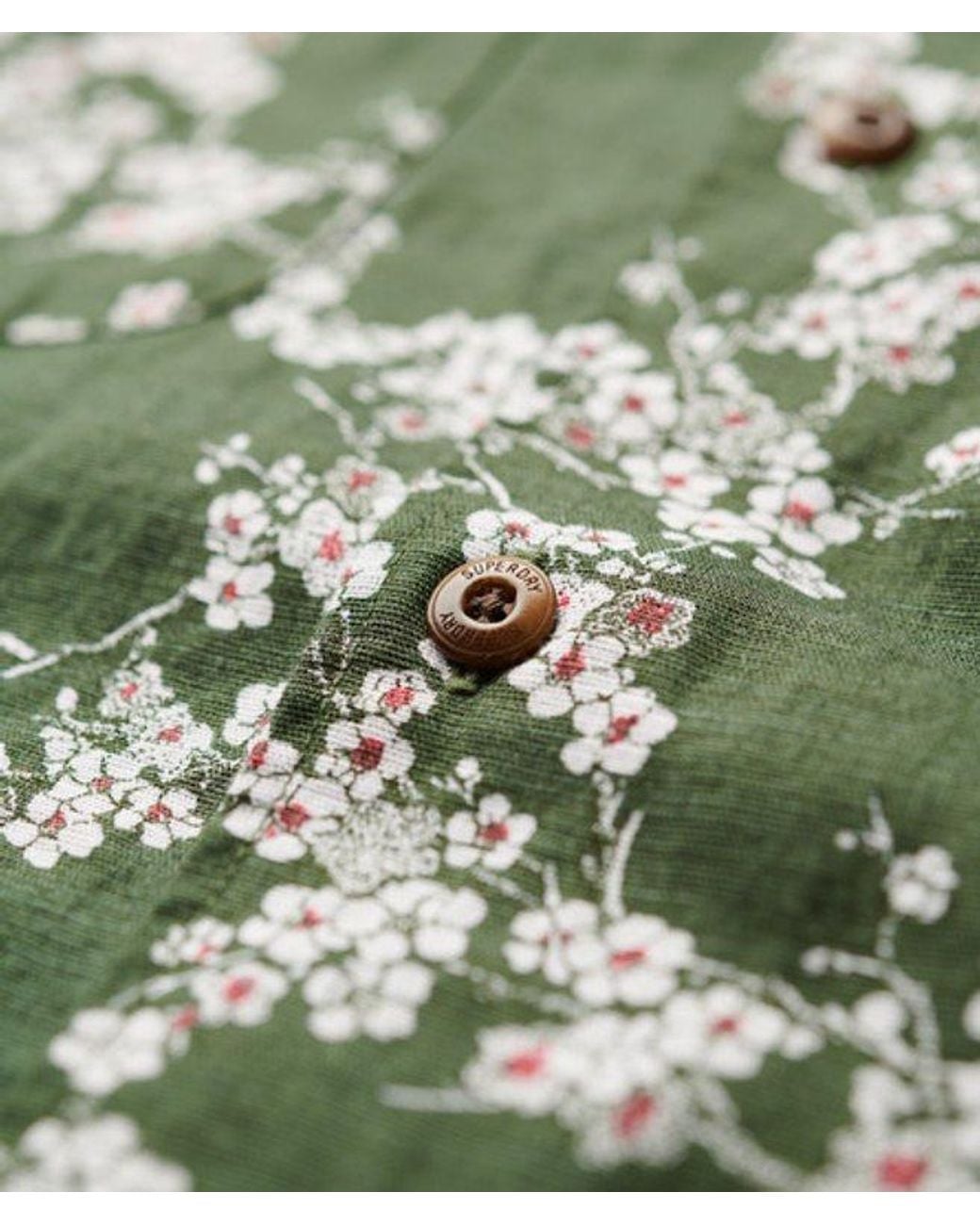 Superdry Green Short Sleeve Beach Shirt for men