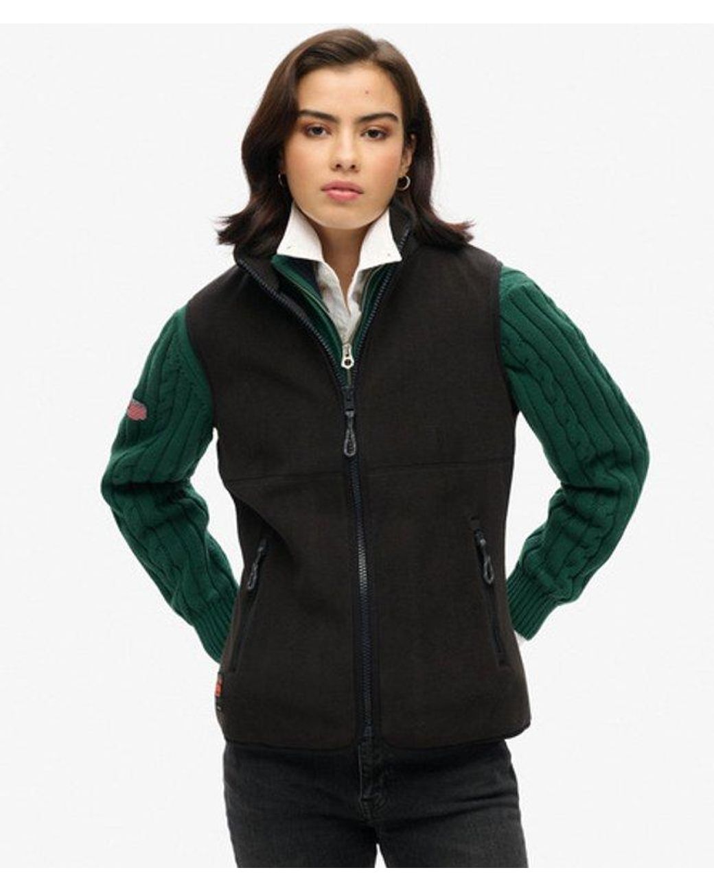 Superdry Green & Co Slim Fit Active Fleece Gilet