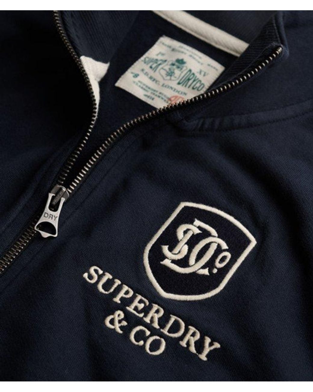 Superdry Blue & Co Essential Retro Track Top for men