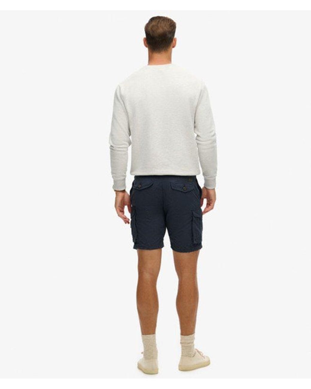 Superdry Blue & Co Parachute Light Shorts for men