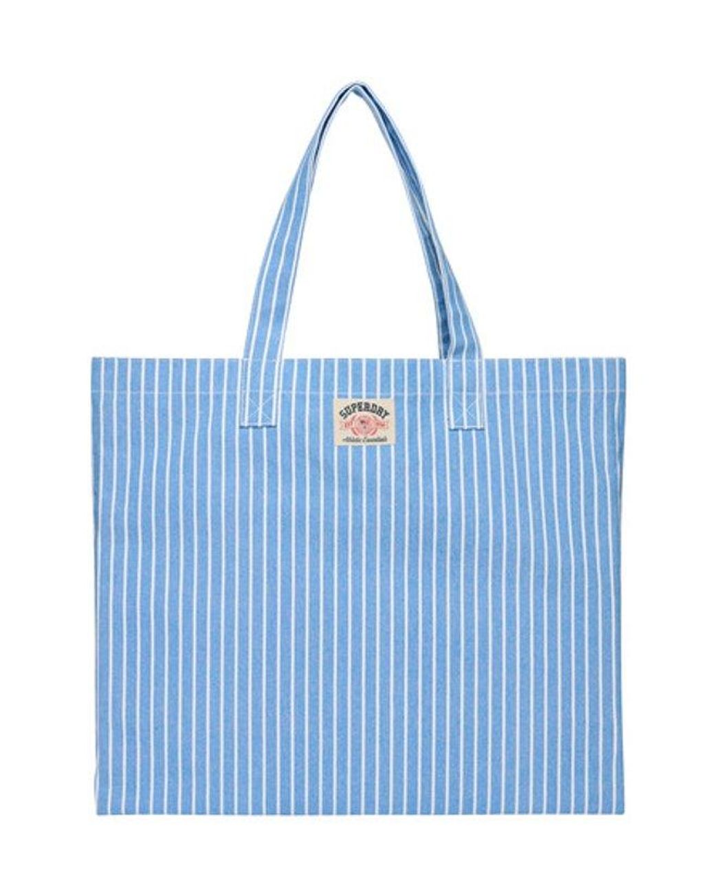 Superdry Blue & Co Oxford Stripe Tote Bag