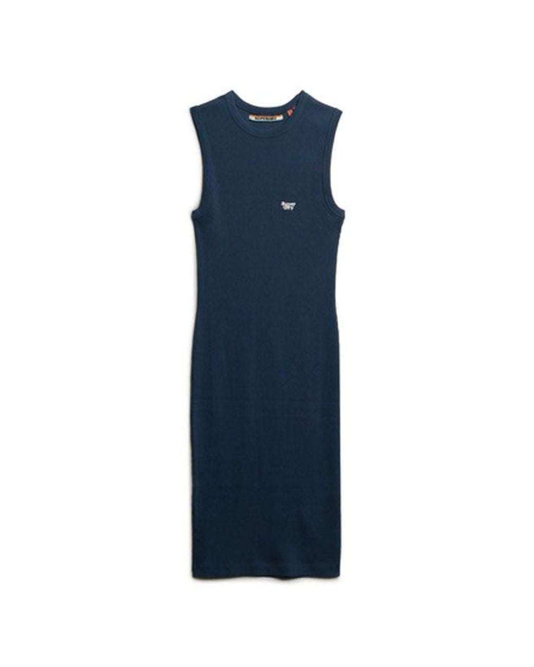 Superdry Blue & Co Rib Bodycon Midi Dress