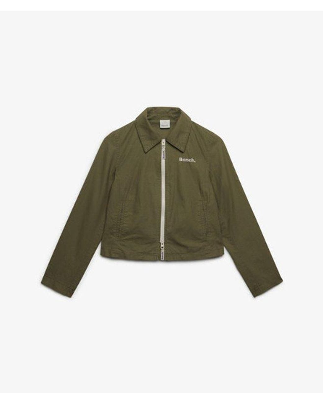 Superdry Green Bench X & Co Bench Double Zip Collar Ripstop Jacket