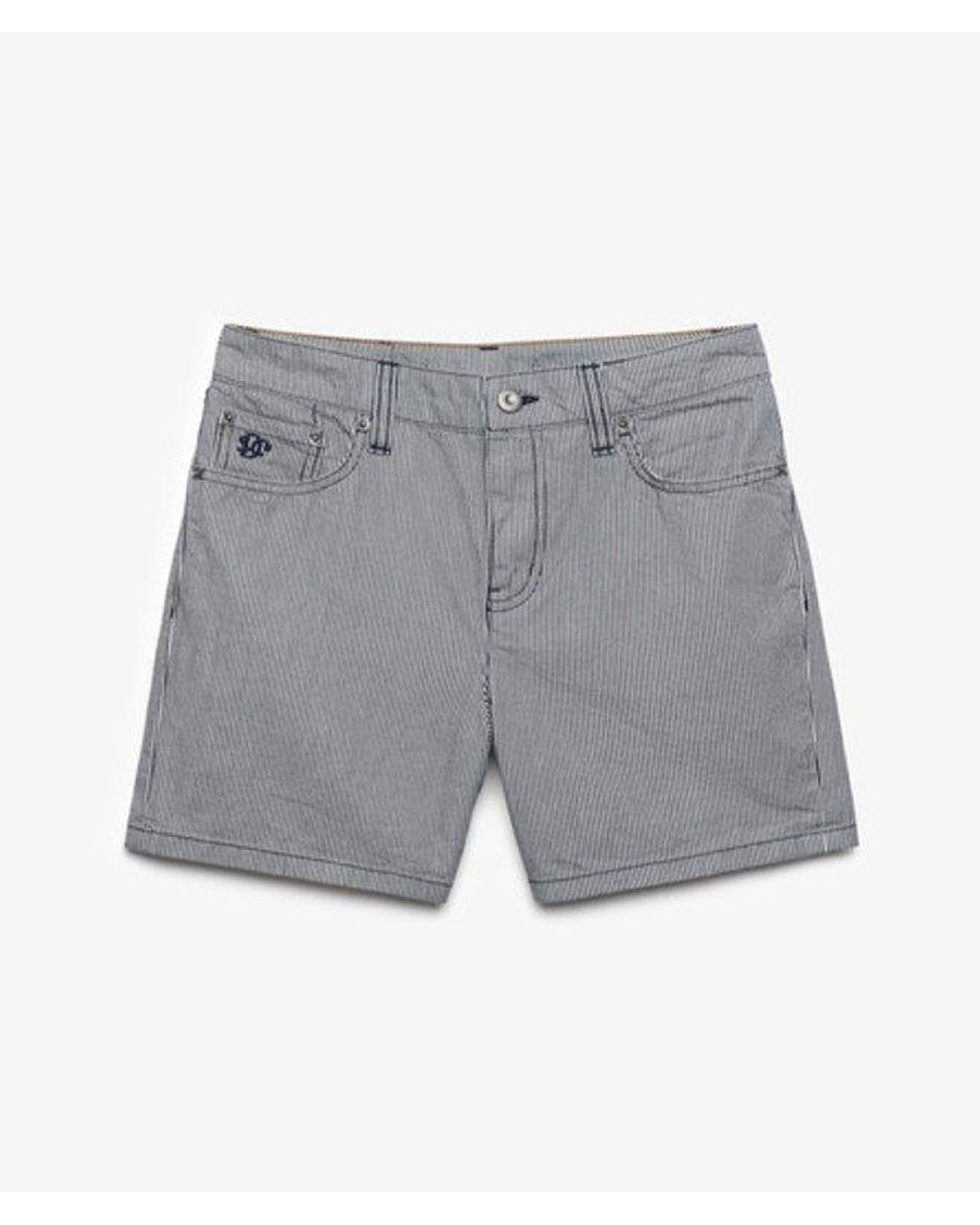 Superdry Blue & Co Mid Rise Stripe Shorts