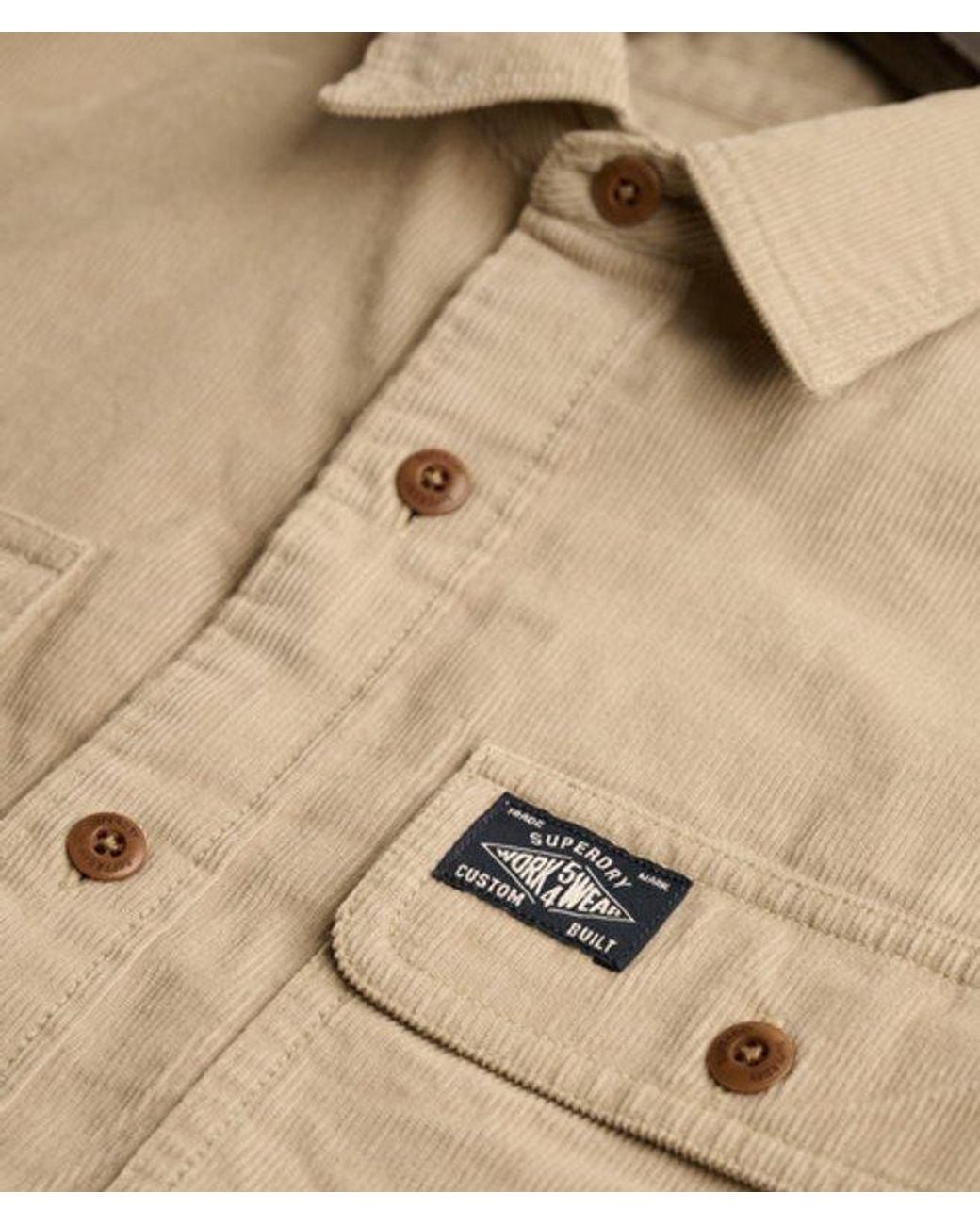 Superdry Natural & Co Trailsman Relaxed Fit Corduroy Shirt for men