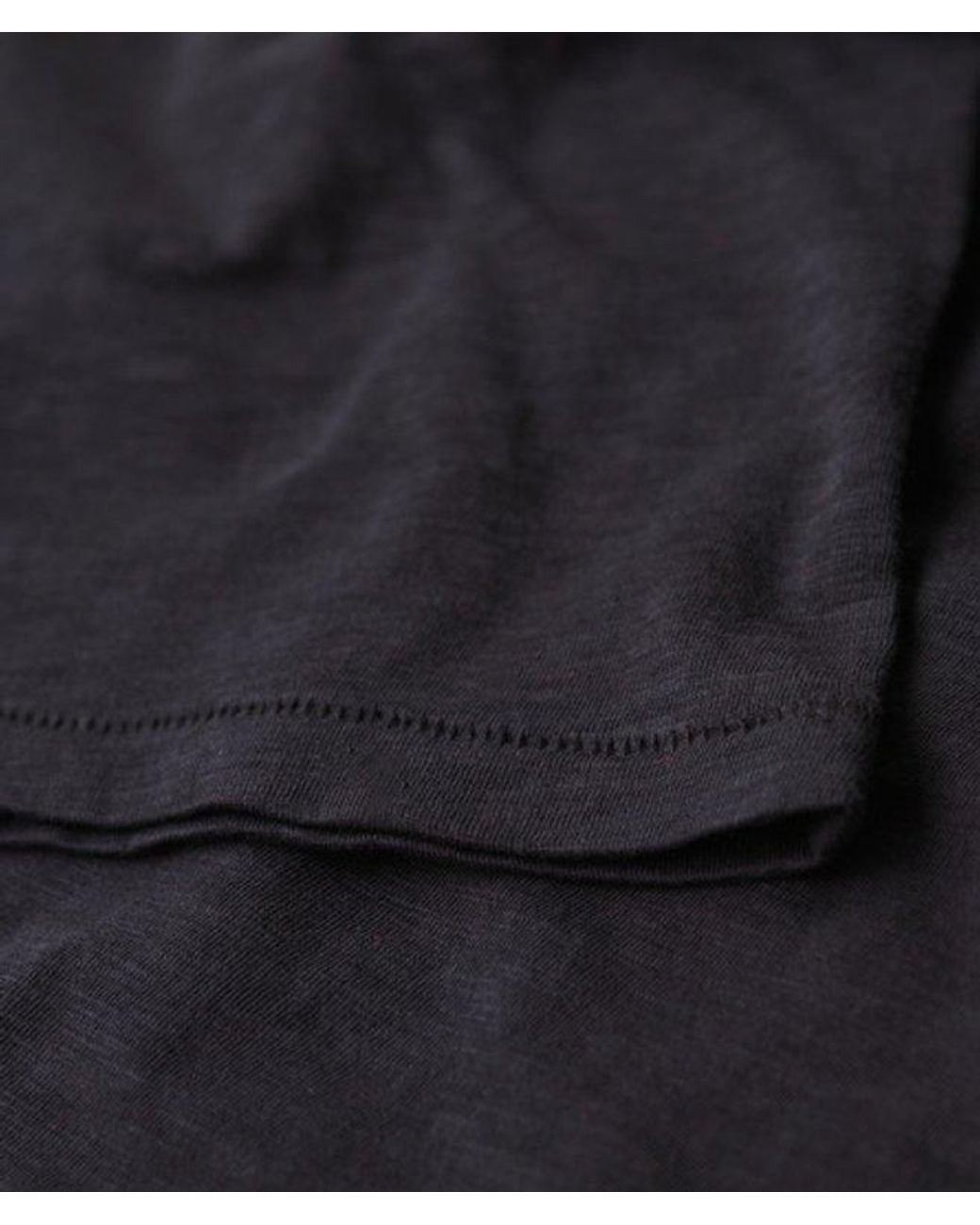 Superdry Black & Co Slub Embroidered V-neck T-shirt