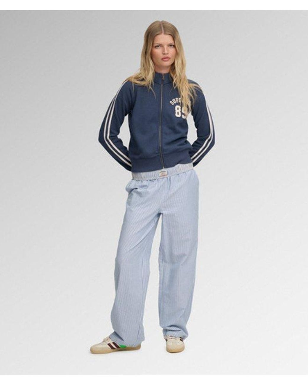 Superdry Blue & Co Athletic Applique Track Top