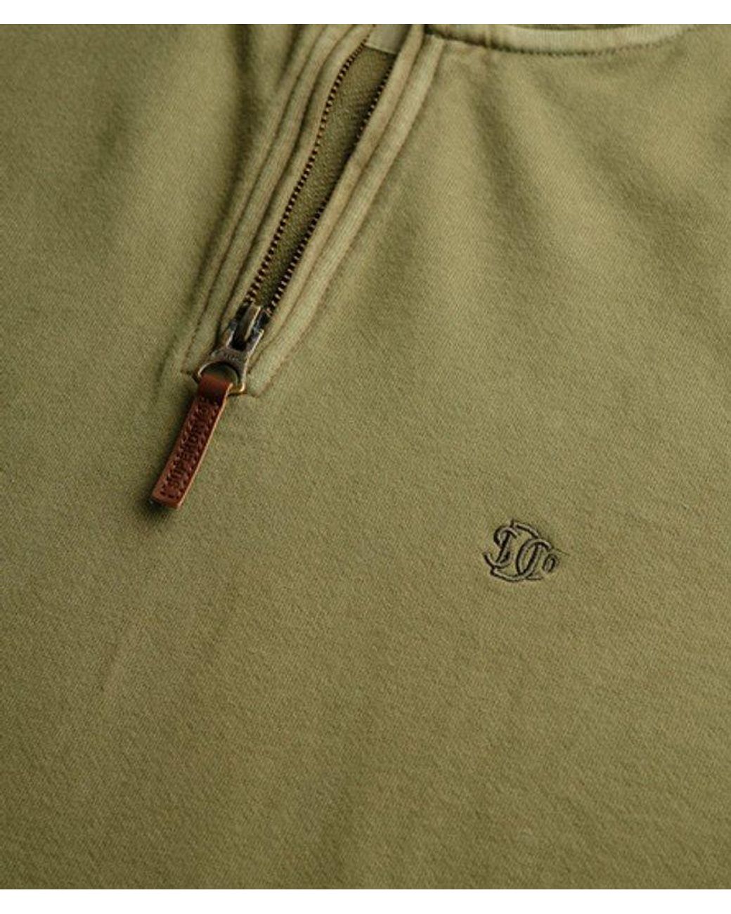 Superdry Green & Co Classic Essential Half Zip Sweatshirt for men