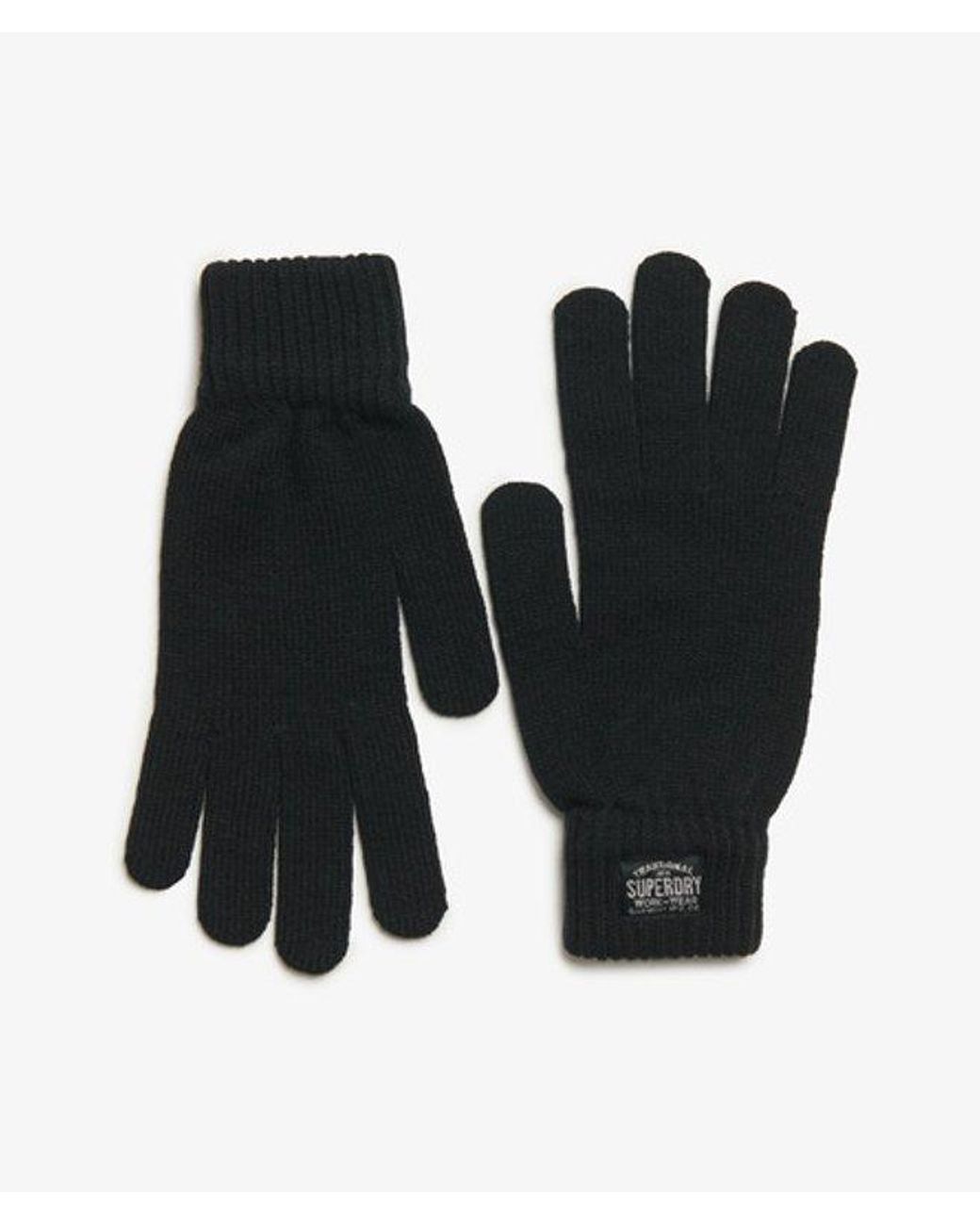Superdry Black & Co Classic Knitted Gloves