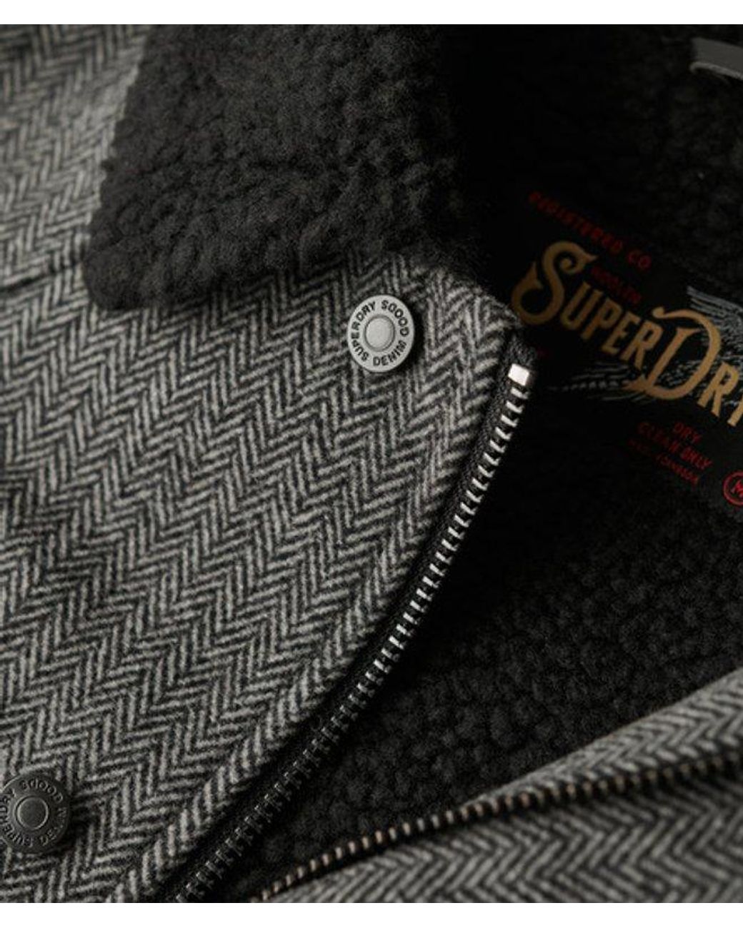 Superdry The Merchant Store-wollen Chore Jas in het Gray voor heren