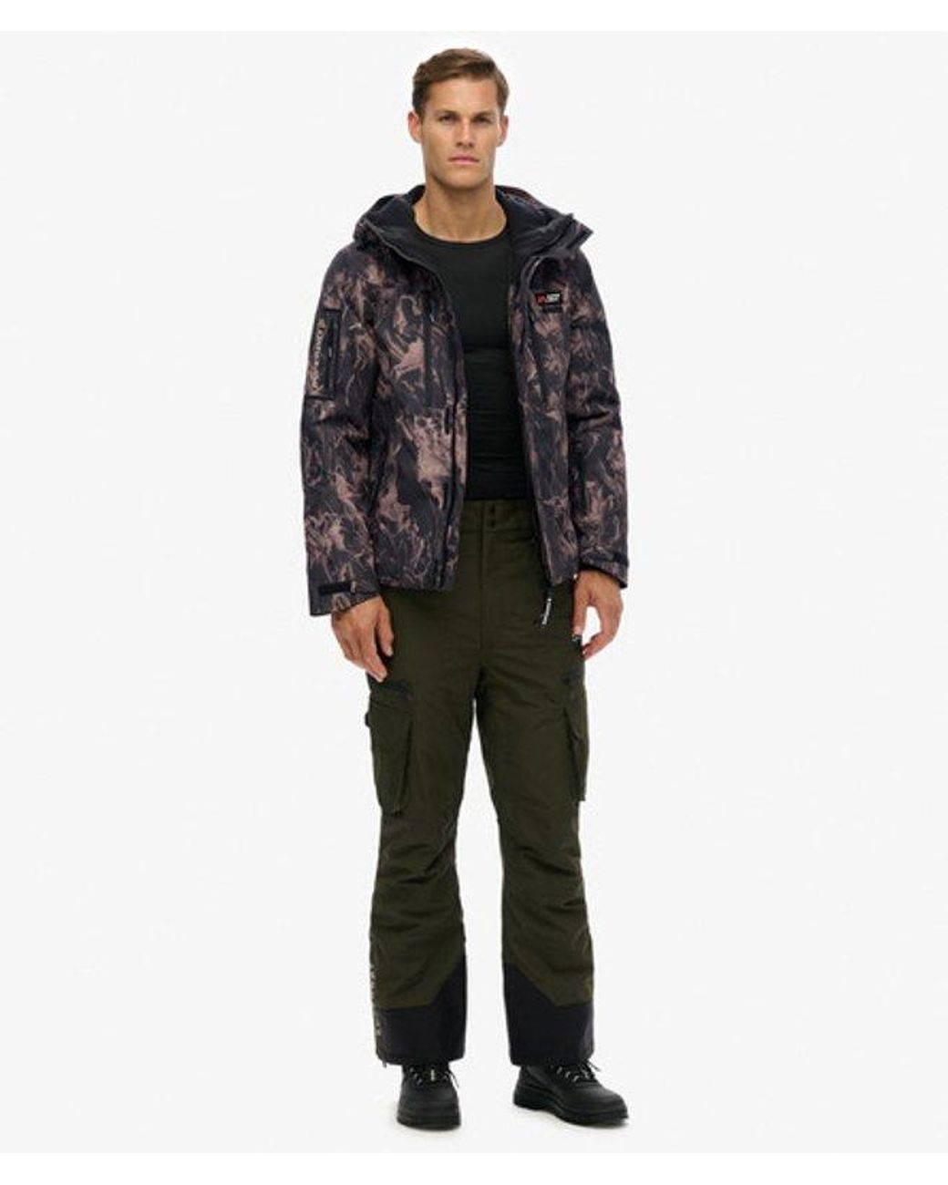 Superdry Black Ultimate Freestyle Ski Pants for men