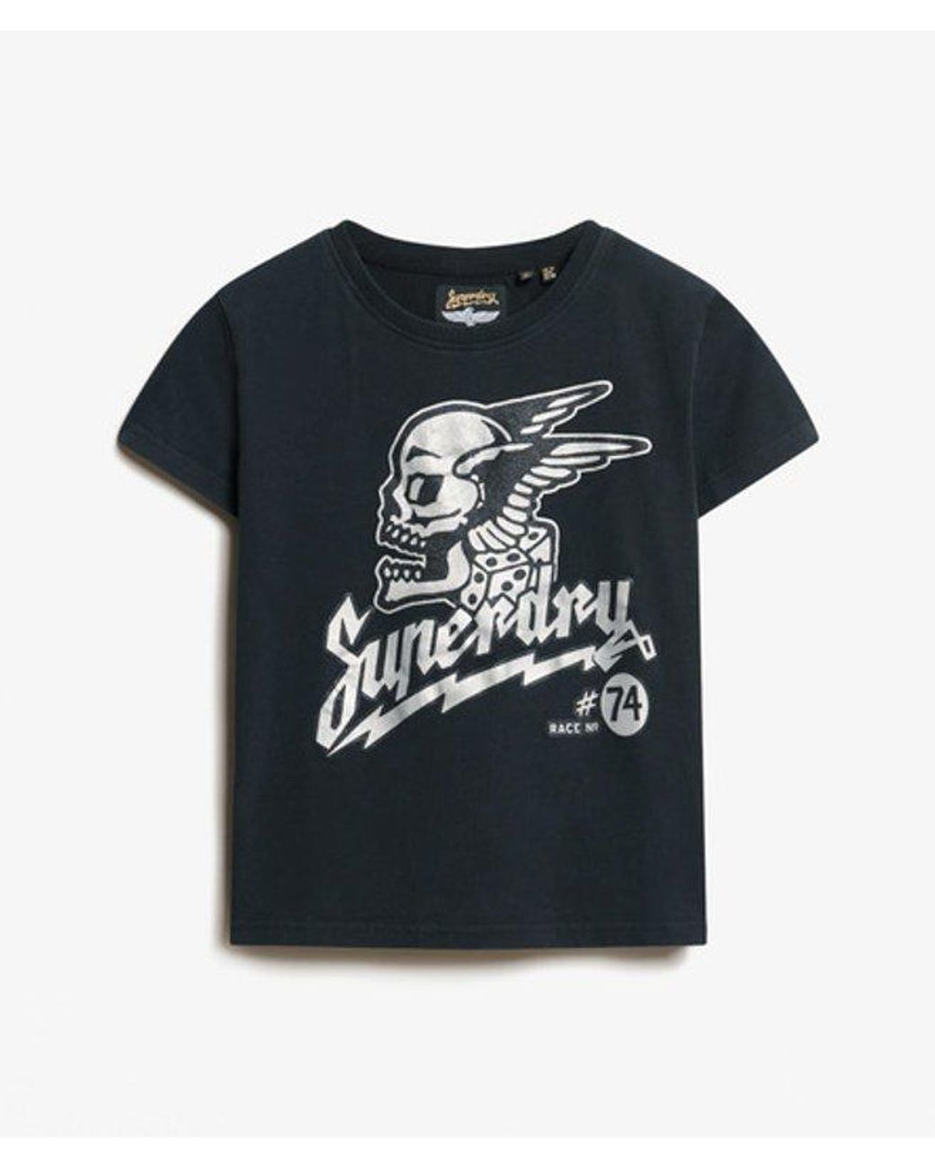 Superdry Green & Co Embellished Poster Fitted T-shirt