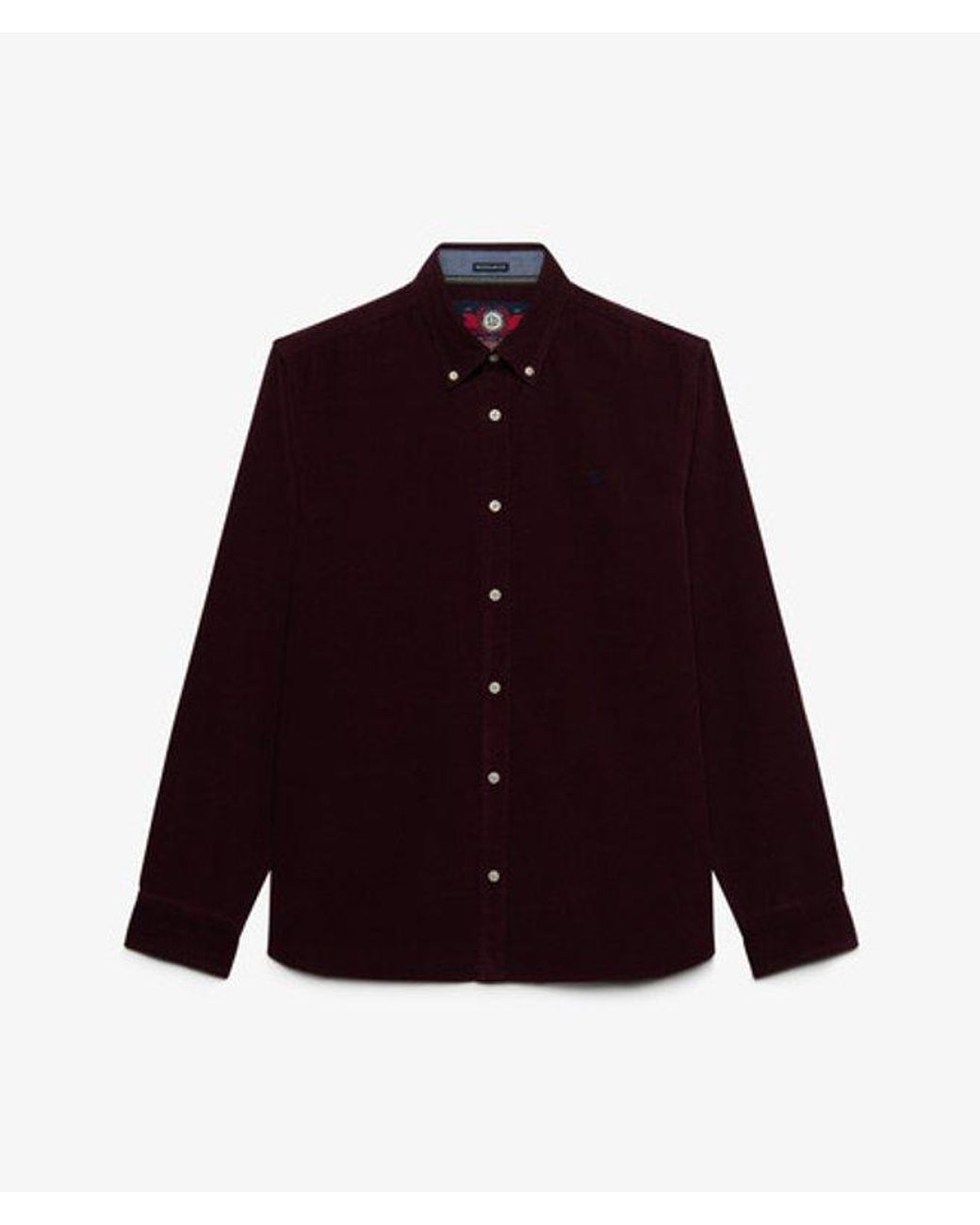 Superdry Purple & Co Classic Needle Cord Shirt for men