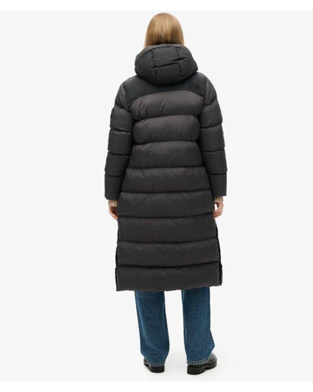 Superdry Blue & Co Rip-stop Long Puffer Coat
