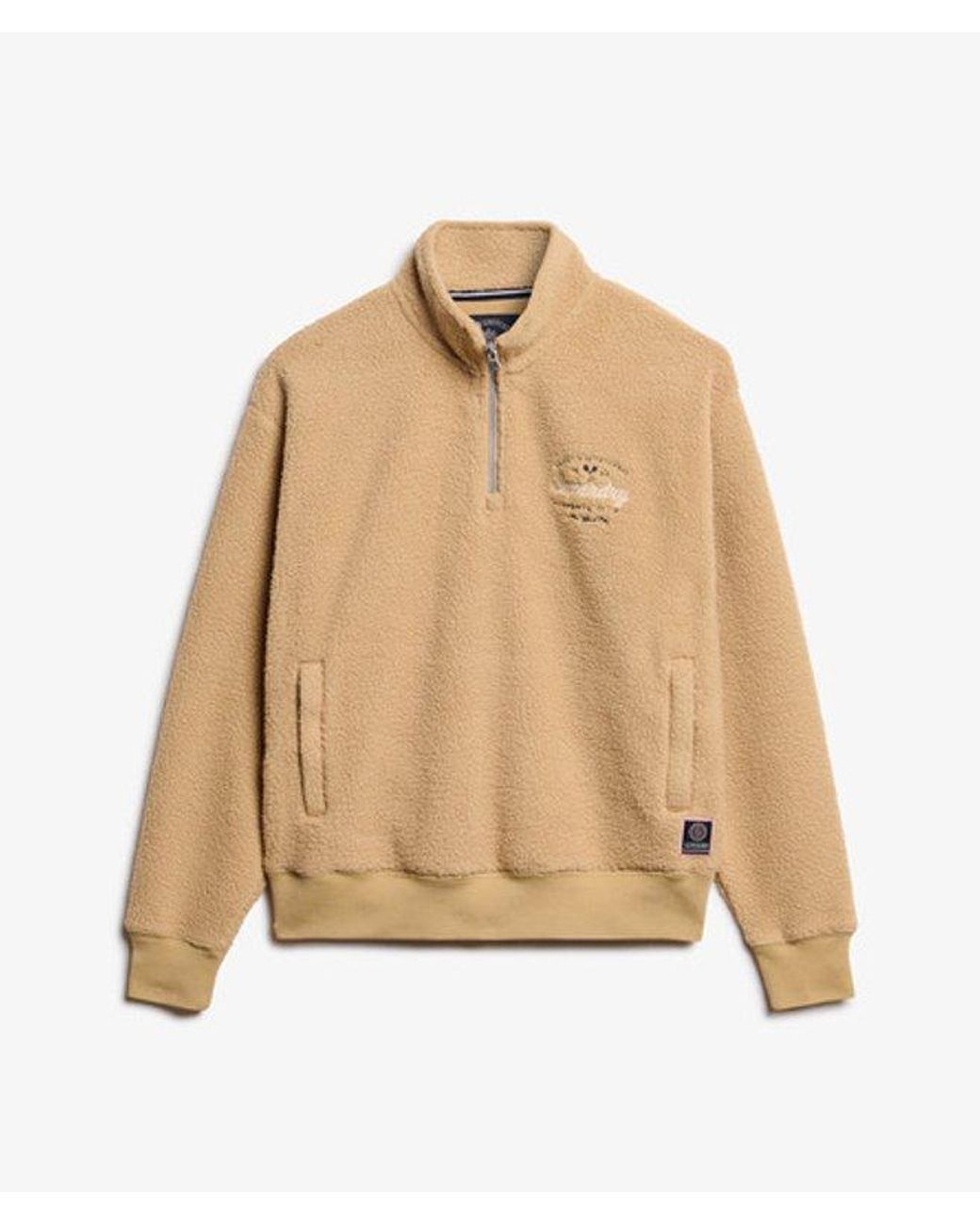 Superdry Natural & Co Country Club Fleece Half Zip Sweatshirt