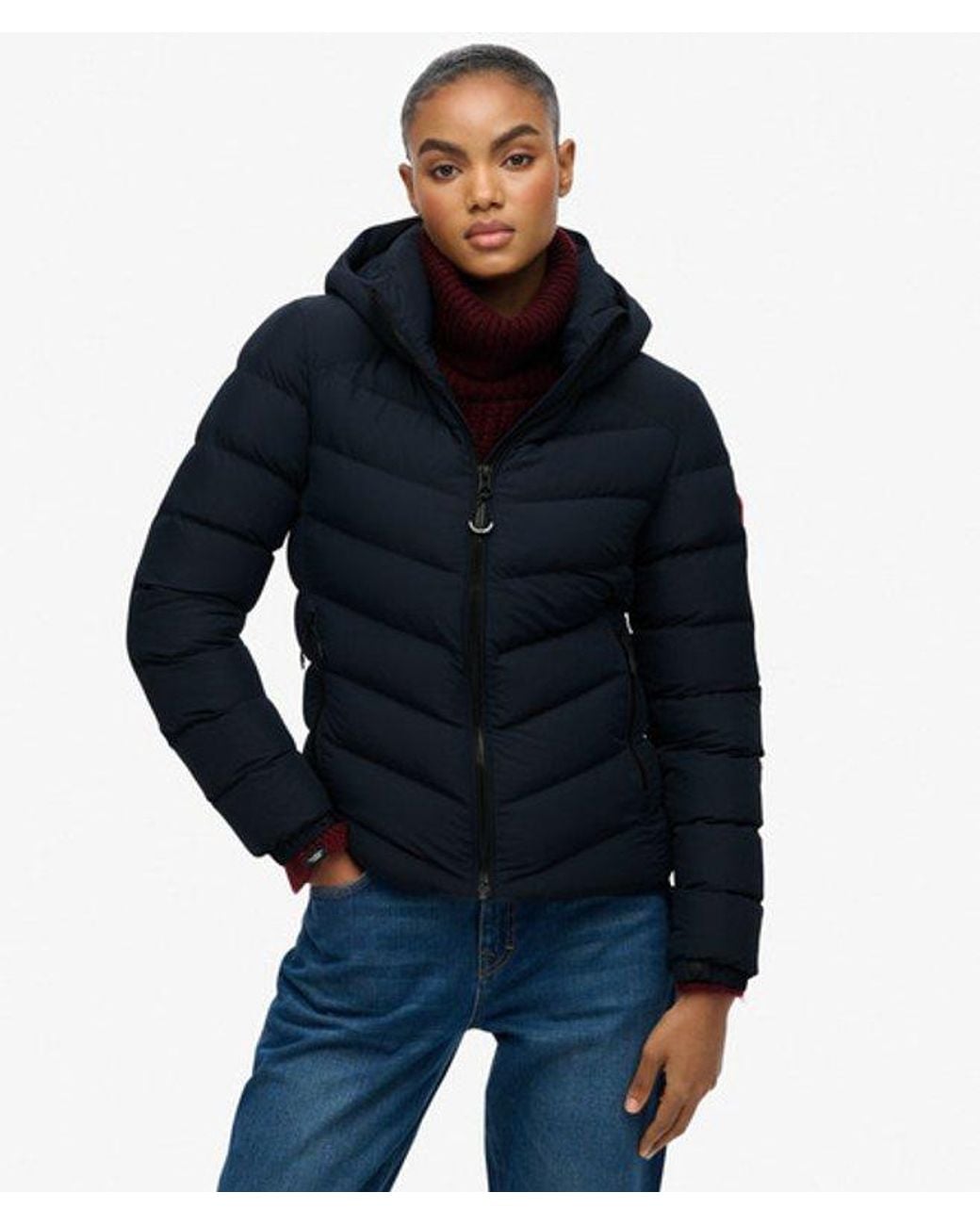 Superdry Blue & Co Hooded Fuji Padded Jacket