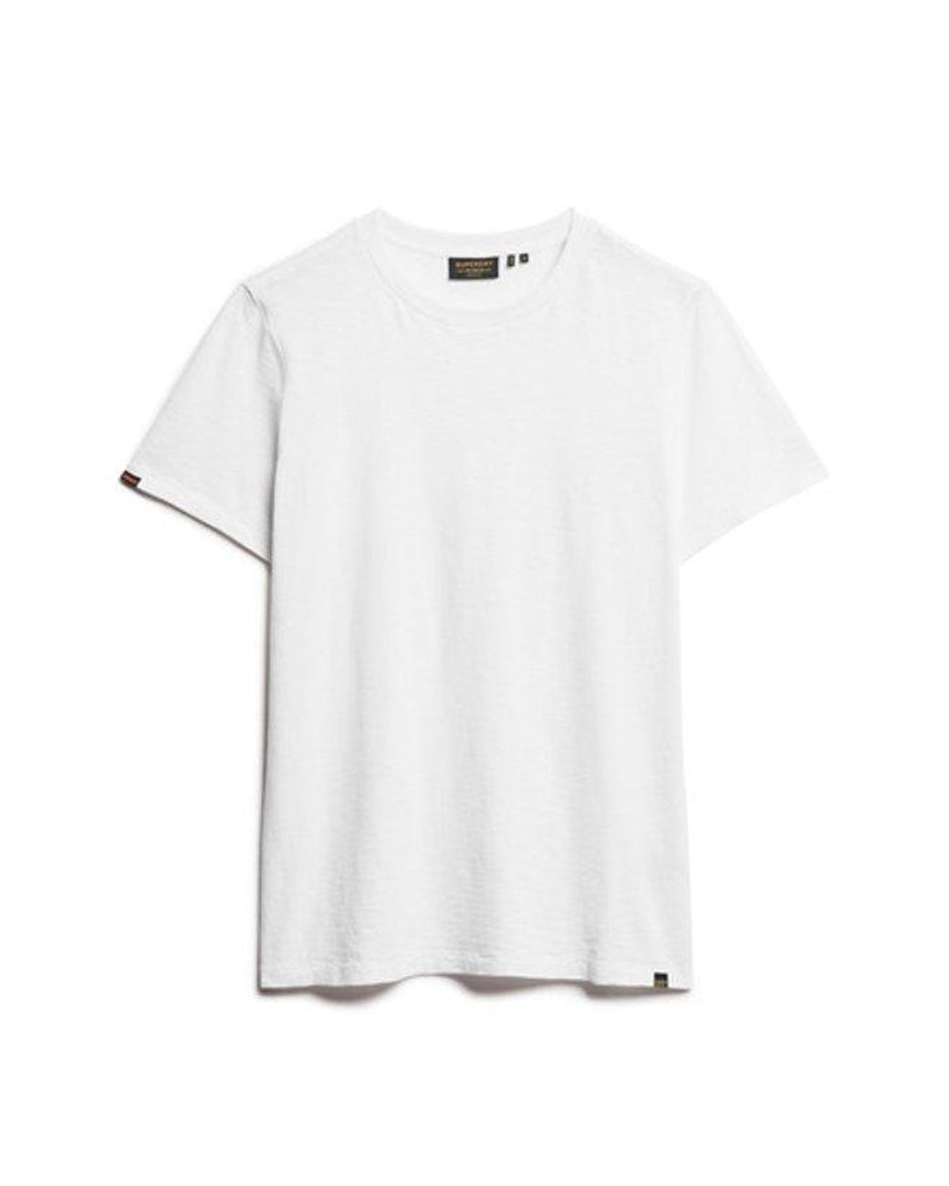 Superdry White & Co Crew Neck Slub Short Sleeved T-shirt for men