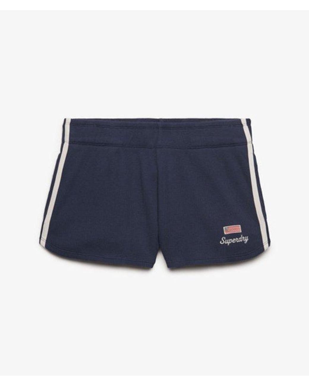 Superdry Blue & Co Athletic Essentials Waffle Retro Shorts