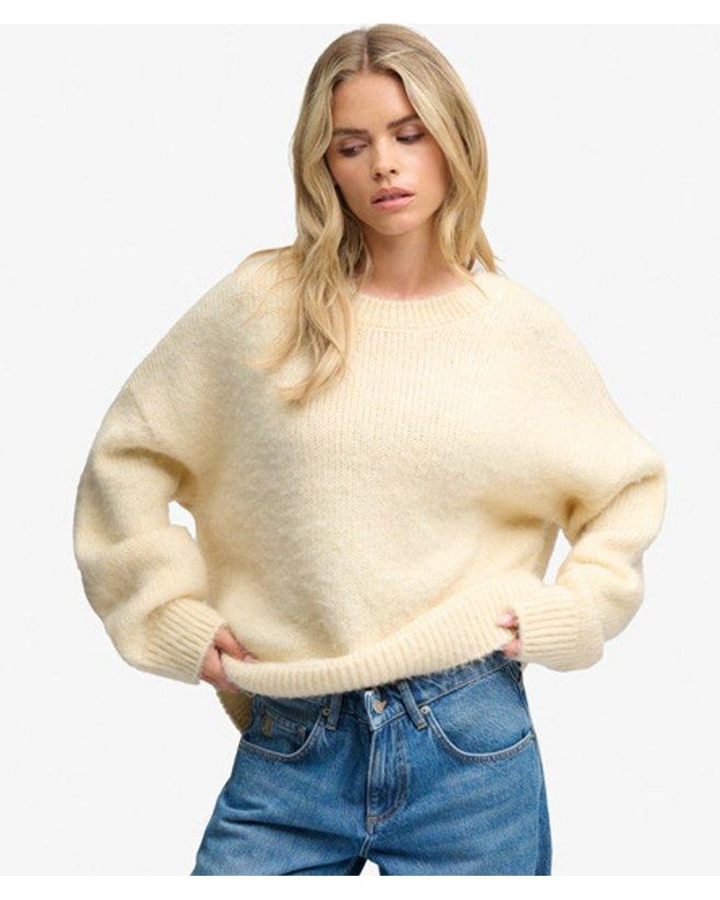 Superdry Blue & Co Slouchy Brushed Knit Jumper