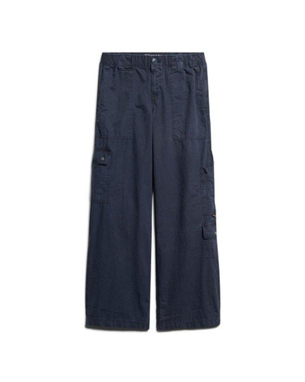 Superdry Blue & Co Low Rise Embroidered Cargo Pants