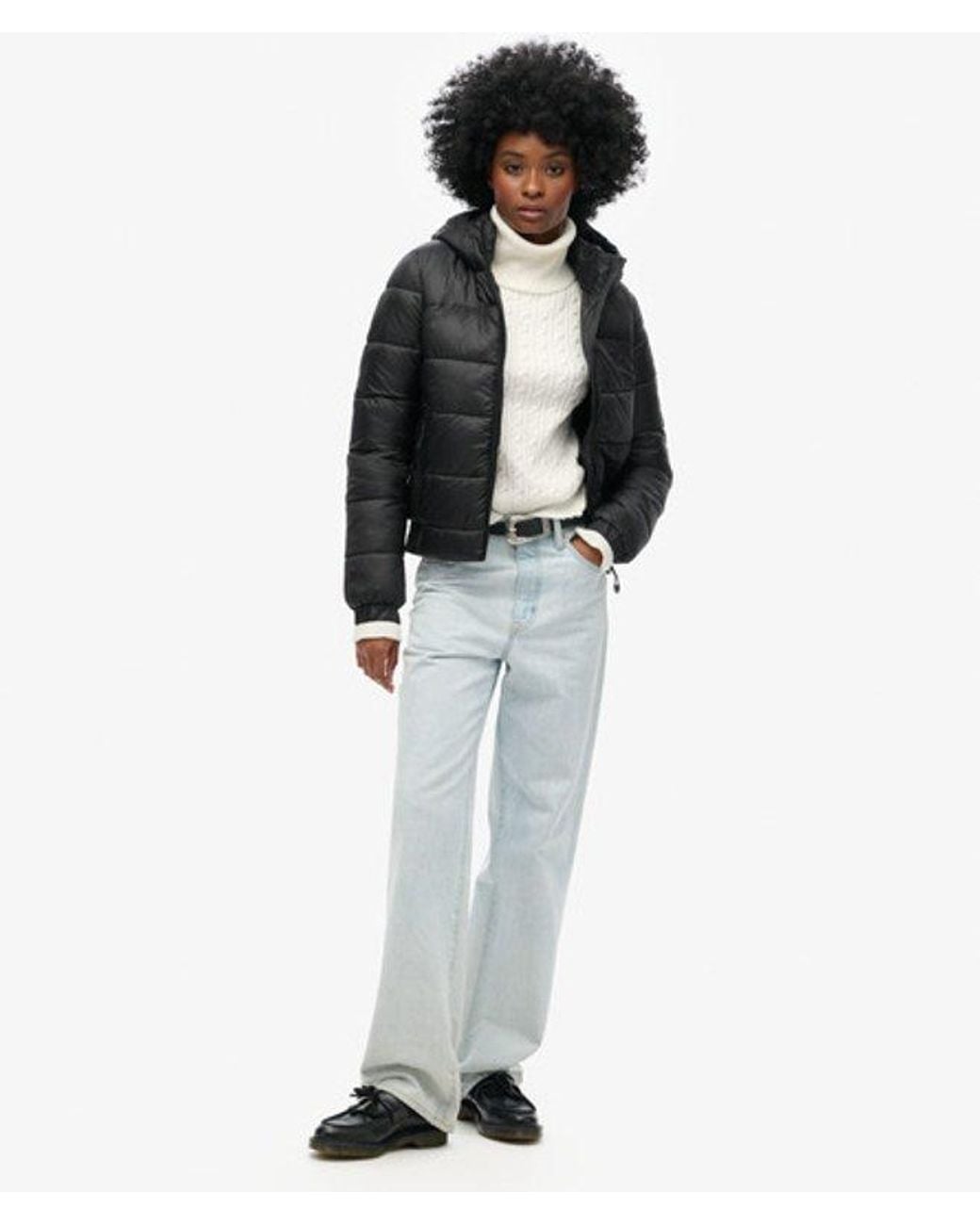 Superdry Black & Co Sports Puffer Bomber Jacket