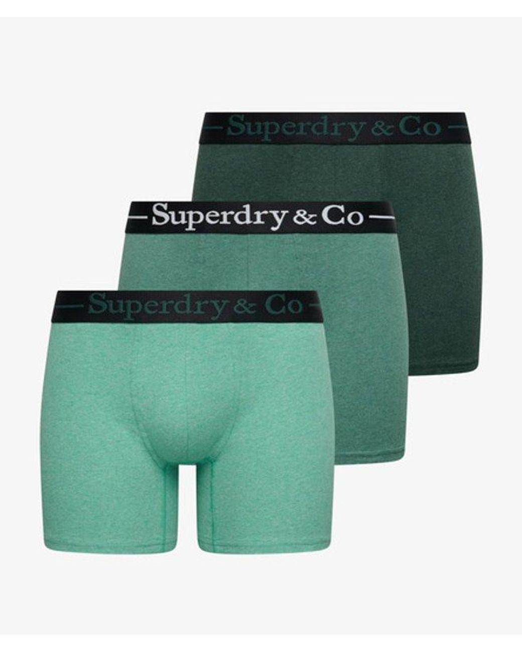 Superdry Green Co Boxer Triple Pack for men